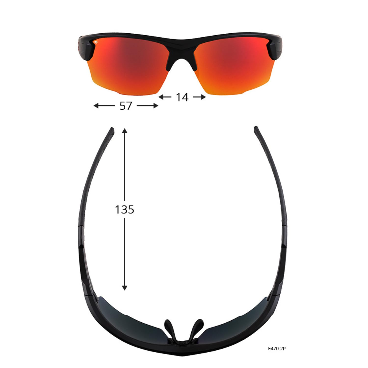 GOG Eyewear Polarisierte Sonnenbrille mit UV400-Schutz und Seitenschutz für Damen und Herren TR90 Grilamid