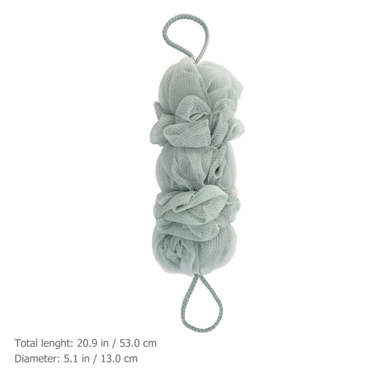 Spugne Luffa da Doccia 3 Pezzi Morbide Filo Rinforzato e Design Appendibile, Esfoliazione Corpo per Adulti e Donne Gravidanza, Uso Quotidiano in Bagno