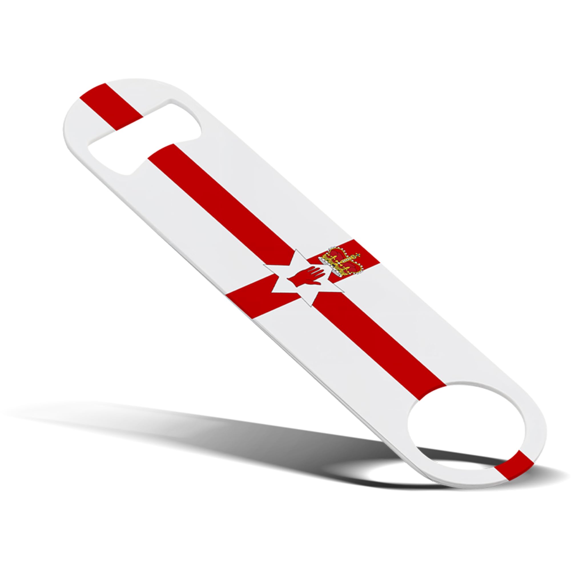 Bar Blade Bottle Opener Country Flag Design Compact Heavy Duty Metal Durable for Home or Pub UK Unique Gift for Sports Fans & Celebrations (Northern Ireland)