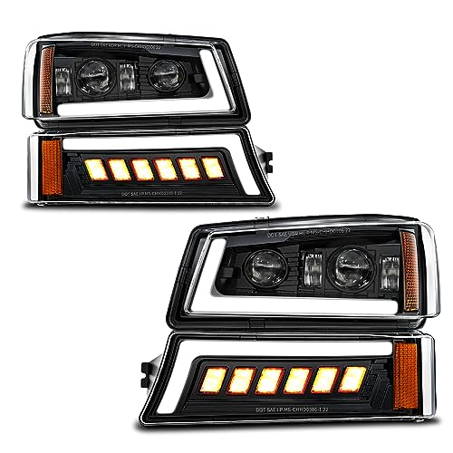 Z-OFFROAD LED Headlights Assembly DOT Approved with DRL Turn Signal Hi/Low Sealed Beam Side Marker...