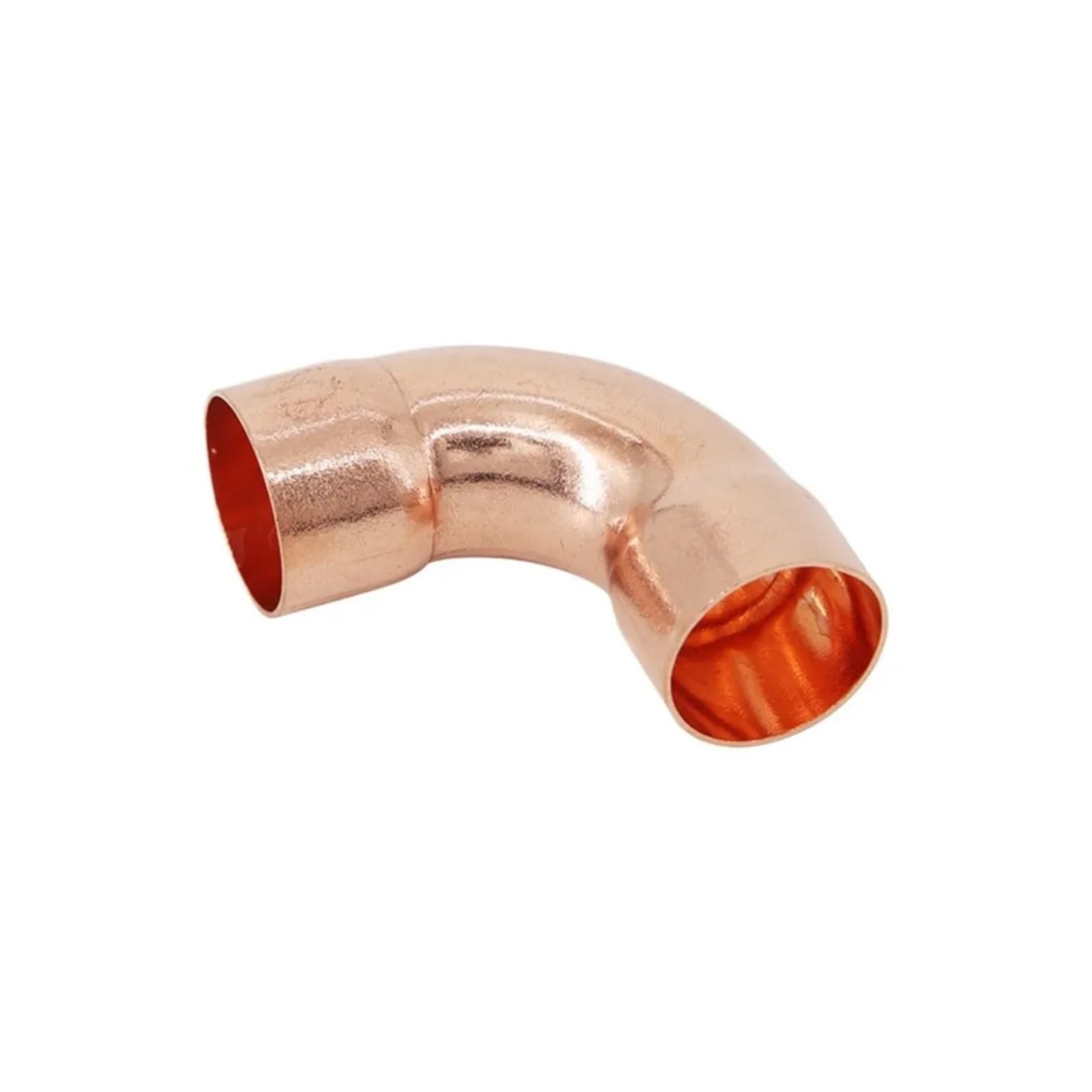 1pc Single Socket 54mmx1.5mm ID Weld Socket End Feed Solder Long Radius Elbow 90 Pipe Fitting Brass Hose