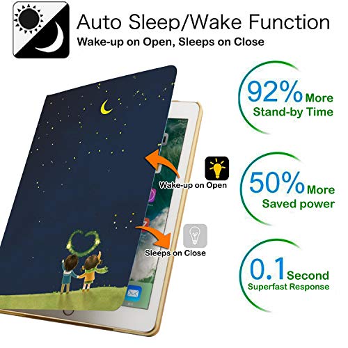 Image of DuraSafe Cases for iPad Pro 11 inch 2nd Gen Folio Case A2228 MY232HN /A MY252HN /A A2068 A2230 MXDC2HN /A MXDE2HN /A MXDD2HN /A MXDF2HN /A A2231 MY332HN /A MY342HN /A MXEW2HN /A MXEY2HN /A - Night Sky