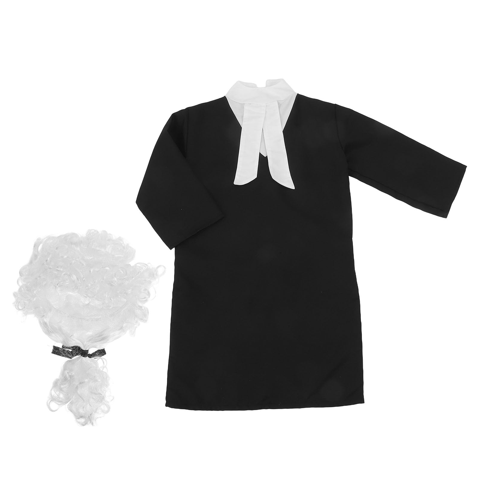 Costume e Lavabile in Lavatrice in Poliestere per Bambini da Giudice Nero Facile da Pulire Design Realistico Professionale per Career Day e Feste di Halloween