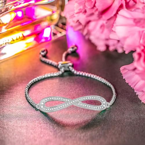 Kate Lynn ♥ Endless Love Infinity Bracelet, Adjustable Slider Bracelet for Women, Packaged with Jewelry Box, Birthday Gift Anniversary Jewelry Gift for Women, Symbol of Love3