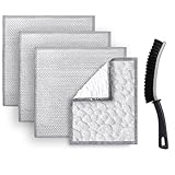 XANGNIER Cast Iron Scrubber Cleaning Kit,5 Pcs Cast Iron Skillet Cleaner Care Kit Tools Accessories for Griddle,Pan,Dutch Oven,Wok,Stainless Steel Pot,Kitchen Cleaning Gadget