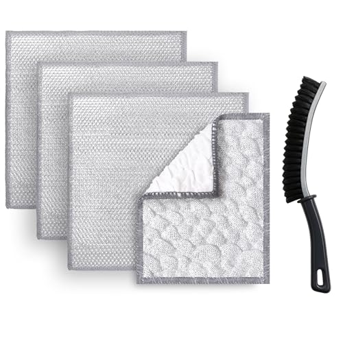 XANGNIER Cast Iron Scrubber Cleaning Kit,5 Pcs Cast Iron Skillet