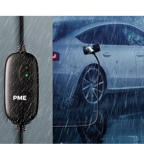 Image of 3.6kW Portable EV Charger - Type 2 Charging Gun, IP66 Waterproof, 5m Cable, 25A Plug, Built-in Safety Protections