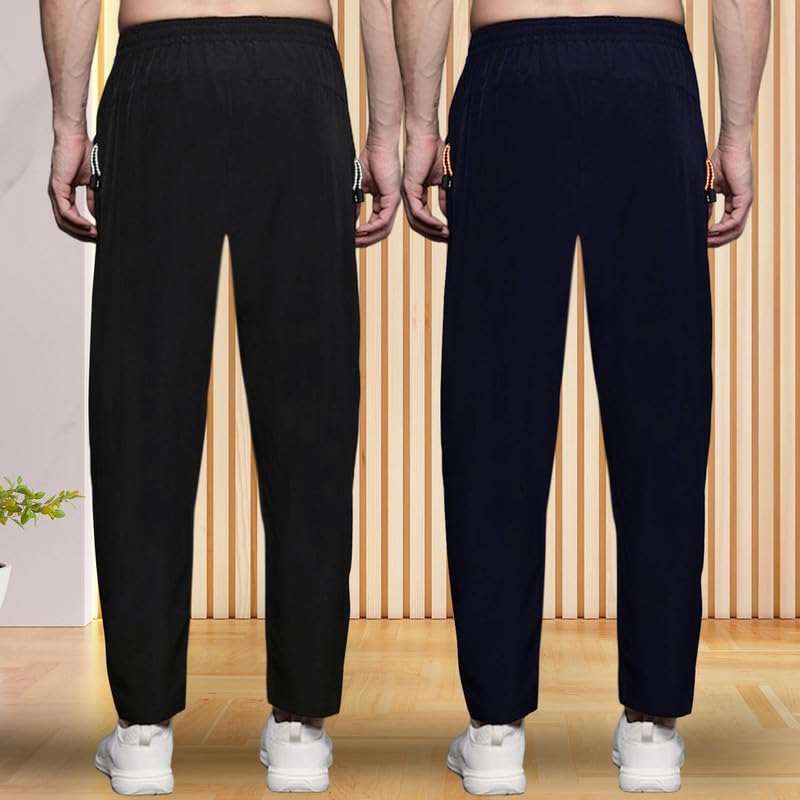 Image of Pinkmint Combo Track Pant for Men Soild with Pocket Active Wear ll Gym Wear (Pack of 2)