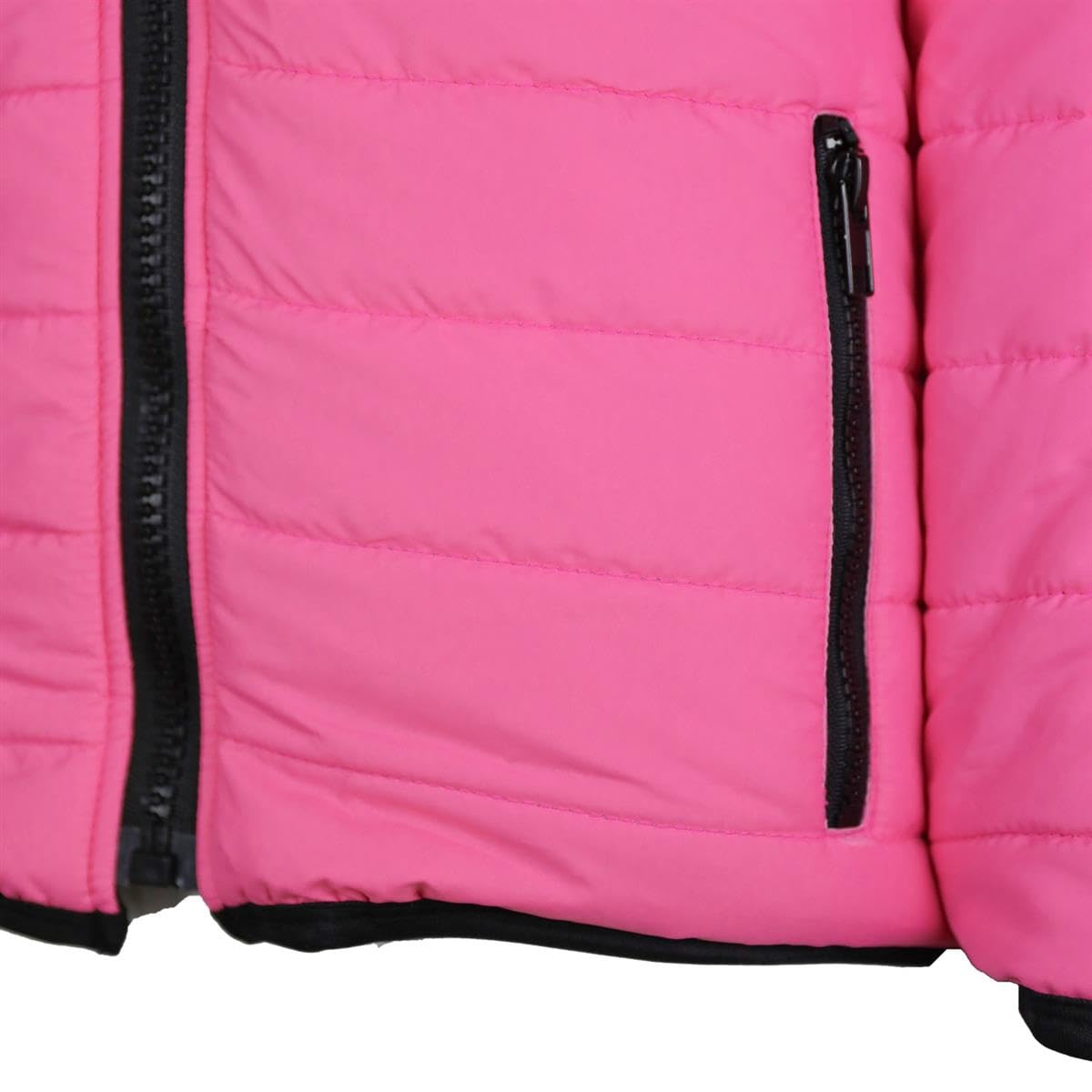 Set da equitazione invernale per bambini, colore rosa, trapuntato, con inserti in silicone, colore: grigio