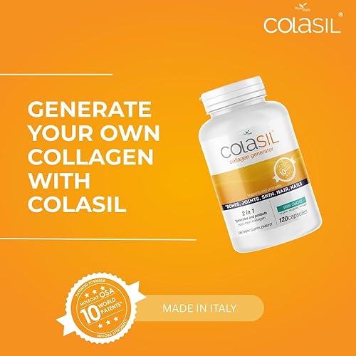 Miniatura 4 de Colasil Cápsulas potenciadoras de colágeno – Sílice orgánica (OSA) + generador de colágeno hidrolizado para cabello, piel, uñas, huesos y