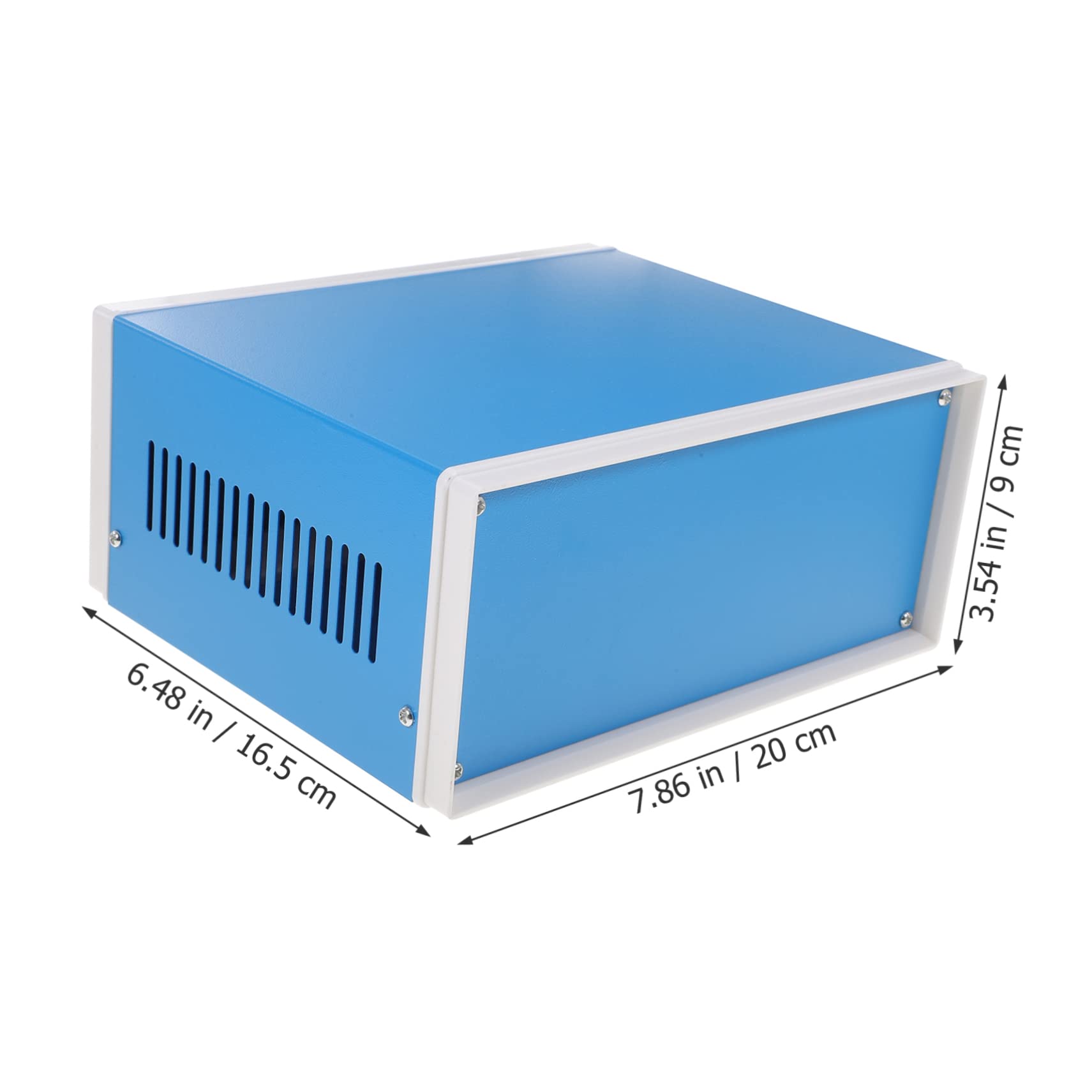 Operitacx 2 Stück Metall Gehäusebox für Elektronik Elektronische Anschlussdose Diy Box Langlebig und Installieren für Projekte im Außenbereich mit Schrauben und Stabilem Design