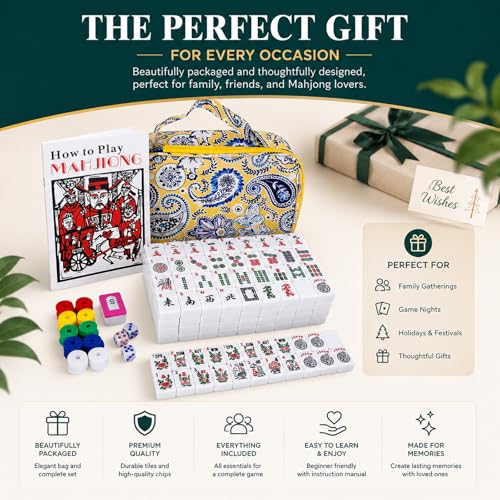 Set de Fichas American Mahjong ASONA 166 piezas sin rack miniatura 6
