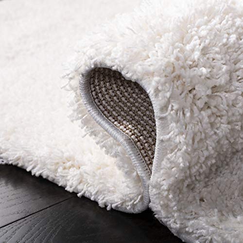Safavieh California Premium Shag Collection 5'3" X 7'6" White Sg151 Non-Shedding Living Room Bedroom Dining Room Entryway Plush 2-Inch Thick Area Rug #TOP4