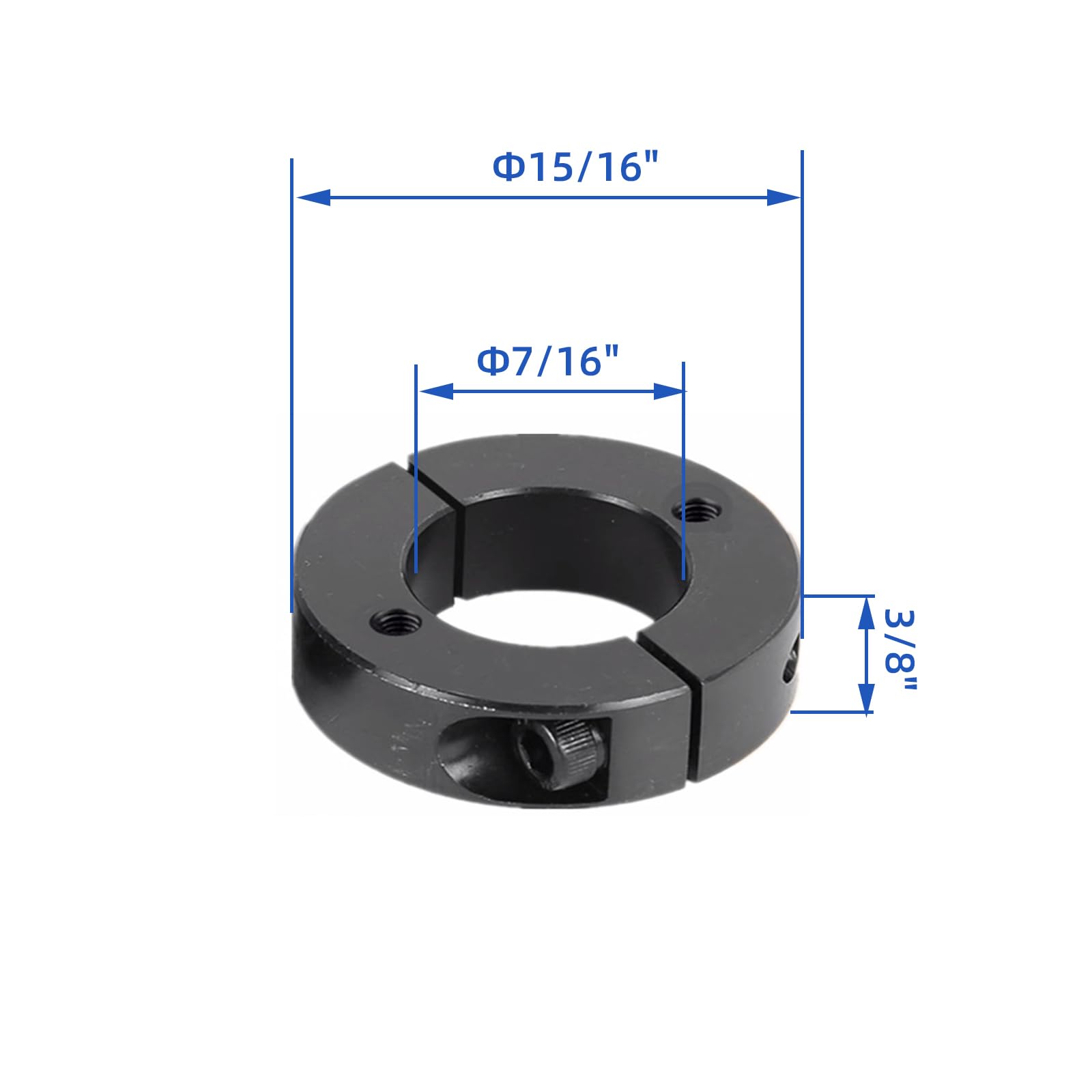 AOWEITAL Shaft Collars - 4 Pack 1045 Steel -5
