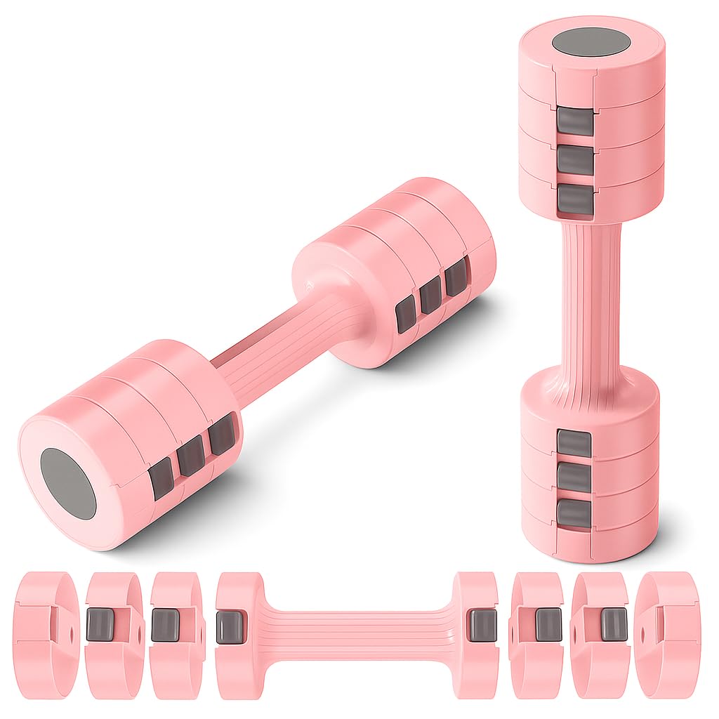 SLOVIC Adjustable Dumbbell 2.5kg pair | Dumbbells - Gym equipment for home workout | Dumbbell Set (2.5kg X 2) | Fitness Gym Dumbbells for Women for Men| Anti Skid dumbles | Dumbell Weights for Workout