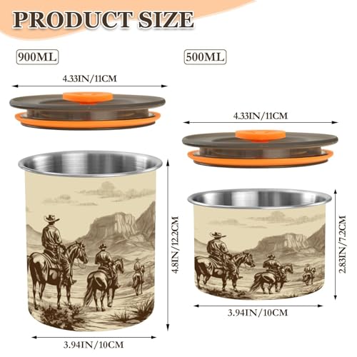 Lata Hermética para Café Blueangle Acero Inoxidable 17oz miniatura 2