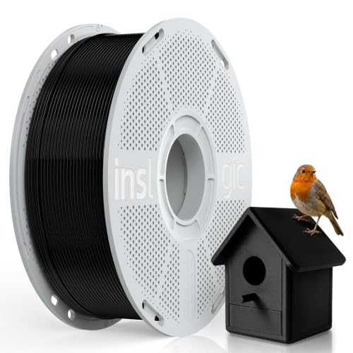 Inslogic PP Filament 1.75mm, Polypropylene 3D Printer Filament ±0.03mm, Semi-Flexible & Ultra Tough, Chemical-Resistant,