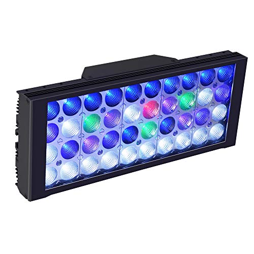 DSunY Smart Marine Light 120W for 16”-24” Aquarium Tank, Coral Reef Saltwater Lamp Programmable Timer Sunrise Dimmable Led Moon Lighting