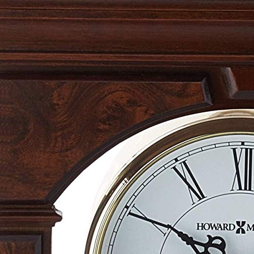 Howard Miller Statesboro Mantel Clock 635-167 – Cherry Bordeaux Wood & Quartz Single Chime Movement #TOP3