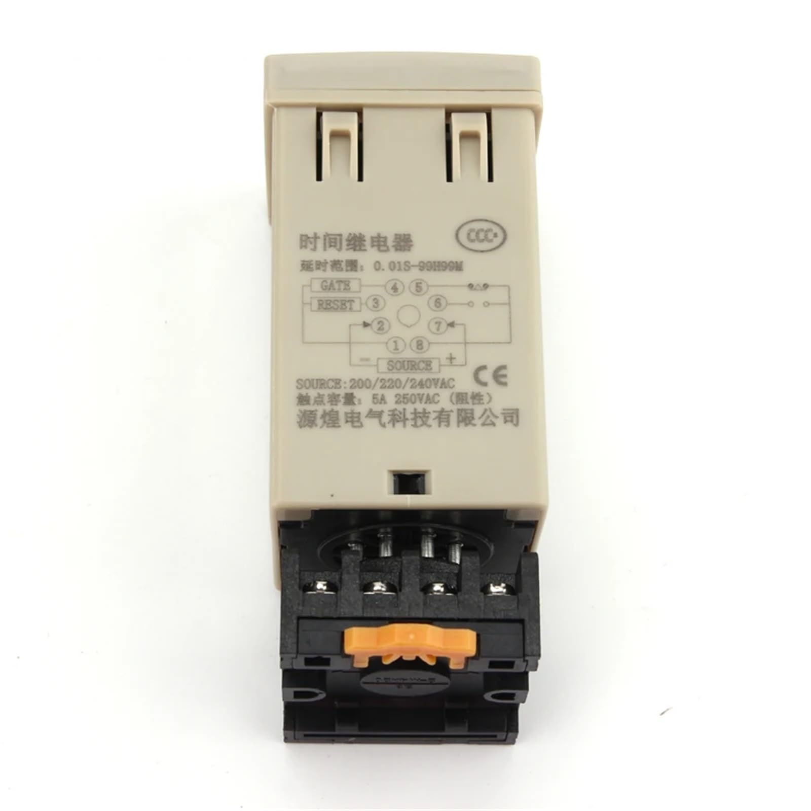 DH48S-1Z Programowalny cyfrowy przełącznik czasowy LED z gniazdem podstawowym 12 V 24 V 220 V 380 V Delay Timer 0,01S-99H99M (DCAC12V)