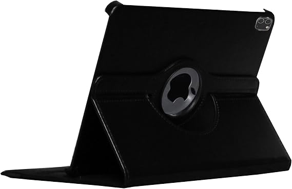 Case for iPad Pro 12.9 6th 5th 4th 3rd Generation, Rotating Stand Smart Auto Wake Up/Sleep Cover for Model A2436 A2764 A2437 A2378 A2379 A2461 A2229 A2069 A2232 A1876 A2014 A1895, Black