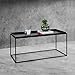 Produktbild [en.casa] Couchtisch 47cm x 100cm x 50cm Beistelltisch Industriedesign Sofatisch mit Metallgestell Wohnzimmertisch Schwarz