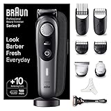 Ultimative Präzision und 100% Kontrolle: Für einen Barber Fresh Look jeden Tag mit dem Braun Barttrimmer 9. Mit 5 Jahren Garantie (es gelten die AGB auf der Braun Website)