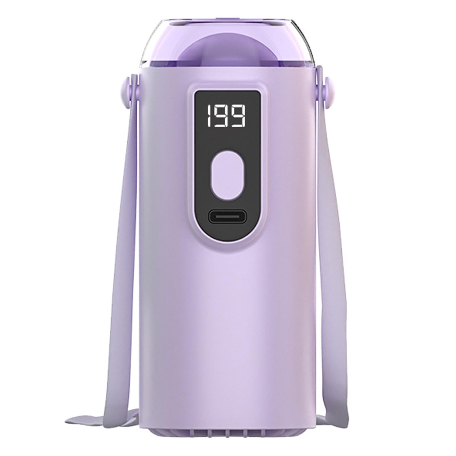 NMFLAB 199 Speed Desk Fan Rechargeable Small Travel Camping Table Strong Quiet Digital Display for Bedroom Travel Quiet Clip with LED Screen