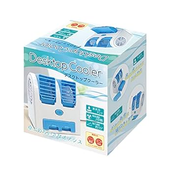 エアコン デスクトップ クーラー 冷風機 冷却ファン 卓上冷風機 熱中症対策 Amazon.co.jp: デスクトップクーラー 電池 USB 風量調節2段階