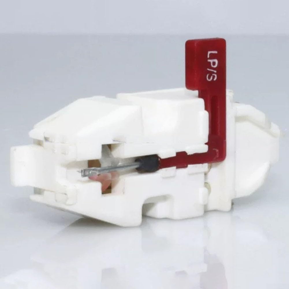 Aguja de cartucho móvil blanco para tocadiscos T25/2 y T23/2, pieza de repuesto de material ABS para tocadiscos de vinilo, diseño compacto para