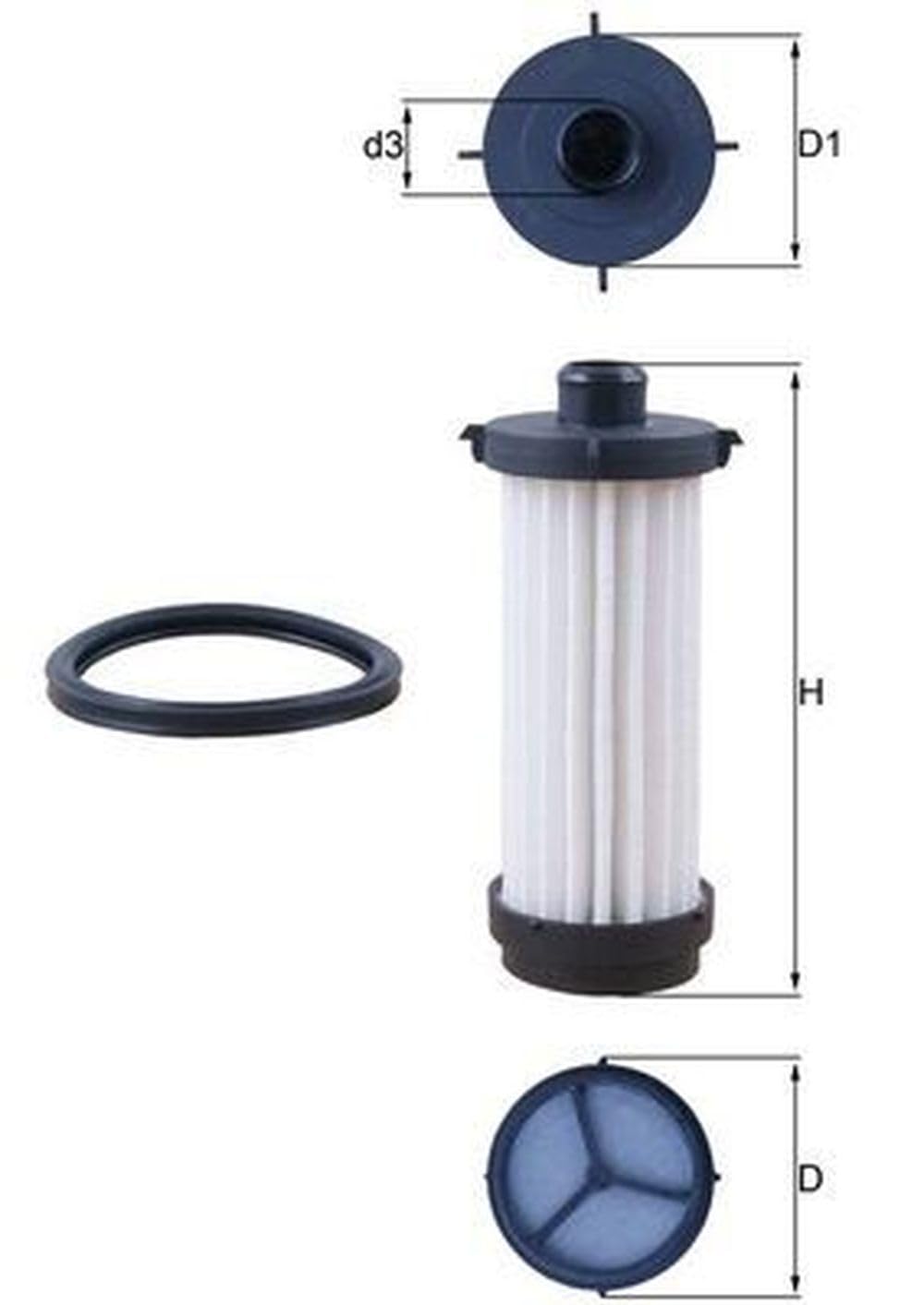 MAHLE ORIGINAL Filtro idraulico Cambio automatico HX 232D