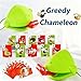 ZCBY ZHONG CHENG BO YANG Chameleon-Themed Target Shooting Game – Funny Multiplayer Headgear Challenge with Stretchy Launcher Strips & Target Cards, Fast-Paced Family Activity for Indoor Outdoor Play