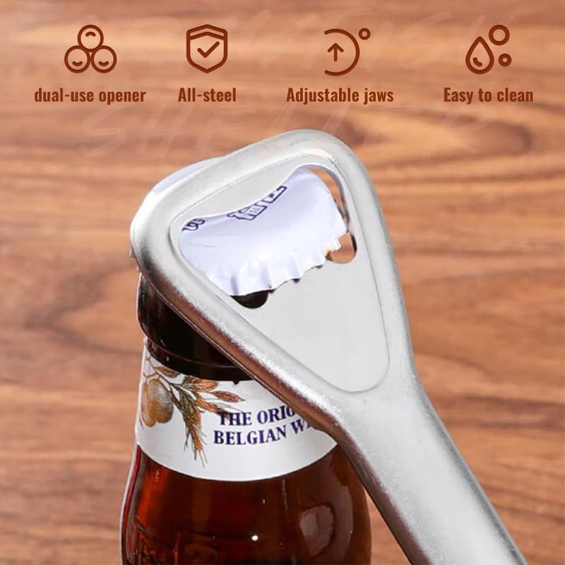 Abridor de tarros ajustable para manos débiles, abridor de latas de acero inoxidable multifuncional ajustable 2024, agarre de tapa de tarro portátil, abridor manual de tapas de frascos para utensilios