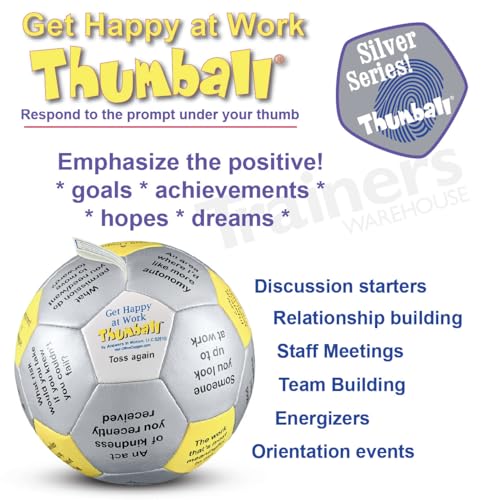 Image of Trainers Warehouse 6 inch Thumball Collection, 32 Prompts for Conversation, Team Building, Relationship and Training