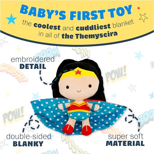 Image of Kids Preferred DC Comics Wonder Woman Soft Huggable Stuffed Animal Cute Plush Toy for Toddler Boys and Girls, Gift for Kids, 11.5 inches