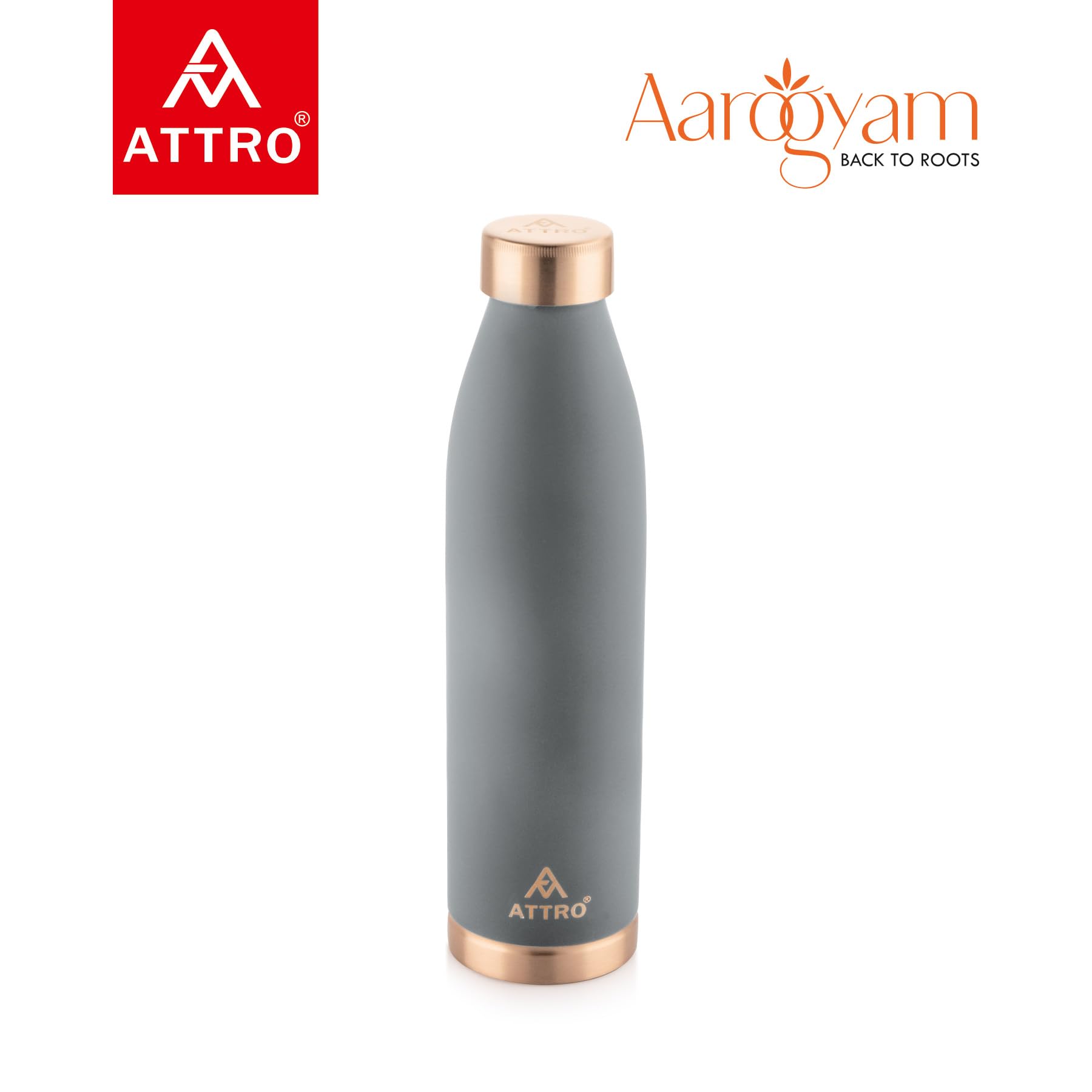 Attro Copper Water Bottle - 1000ml -6