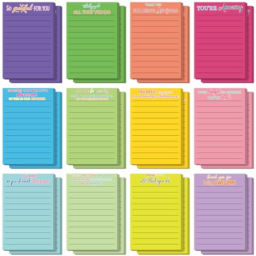 Blocs de notes adhésives inspirantes Yinder pour école et bureau