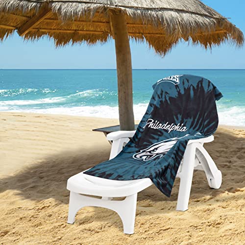 Image of Northwest NFL Philadelphia Eagles Unisex-Adult Beach Towel, 30 inch x 60 inch, Psychedelic