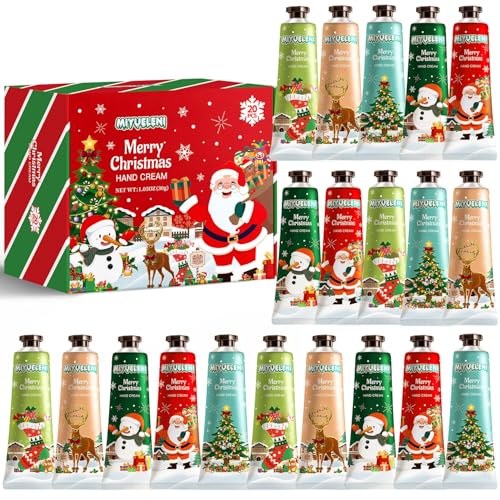 MIYUELENI 20 Pack Christmas Hand Lotion Gifts SetMoisturizing Hand Cream for Women Mini Travel Size Holiday Gifts Stocking Stuffers & Bulk Gifts for Christmas Appreciation 30ml