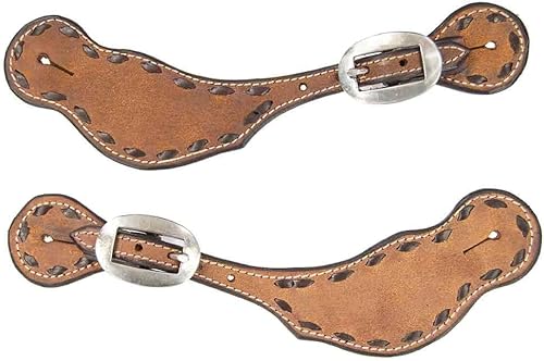 Teskey's Correas de espolón de punto de hebilla Roughout