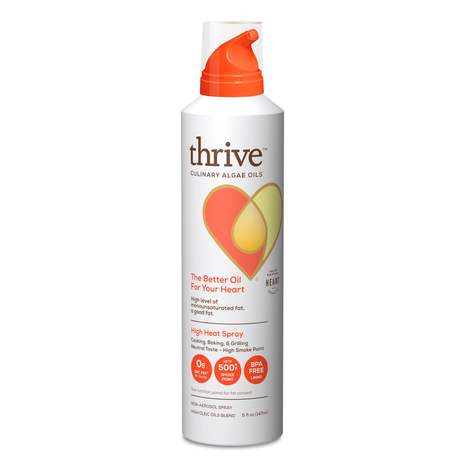 Amazon.com : Thrive Cooking Spray – Everyday Algae Oil Culinary