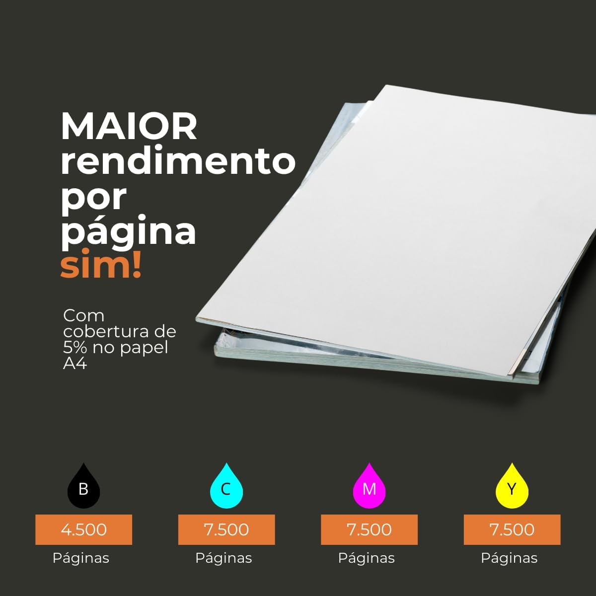 6x Refil Tinta Compatível Epson 544 L3150 L3250 L3110 L5190 L3210 L5290 L1250 L5590 T544