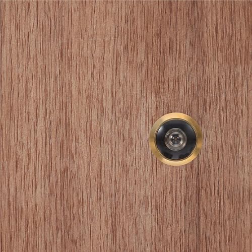 Door Viewer 2 Pcs Adjustable 200 Degree Pure Copper Door Viewer Anti Theft Peephole Cover Hd Security Mirror with Back Durable miniatura 2