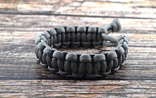 Mad Max Fury Road Tom Hardy Paracord Adjustable Survival Bracelet - Grey