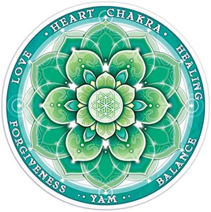 QuantaHeart Chakra 2-Sided Window Sticker, Multicolored