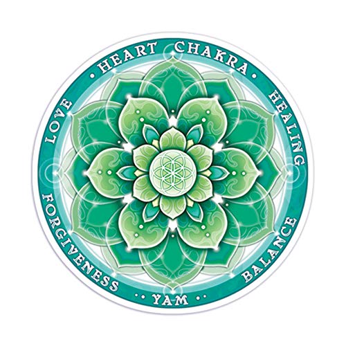 QuantaHeart Chakra 2-Sided Window Sticker, Multicolored