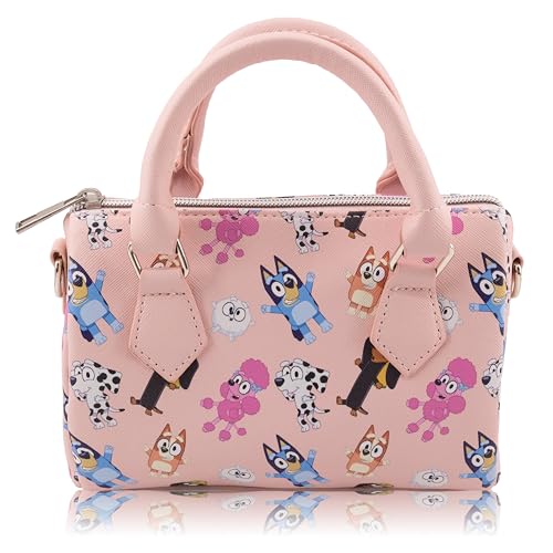 Image of Stitch, Hello Kitty or Bluey 7 inch Mini Purse Crossbody Handbag for Girls | Leather Women's Shoulder Handbag Satchel