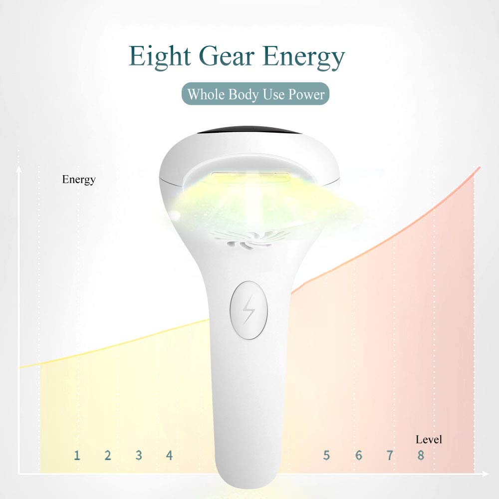 Upgrade to 900,000 flash permanent painless freezing point laser hair removal instrument IPL light skin rejuvenation beauty instrument household electric hair removal instrument for men and women,