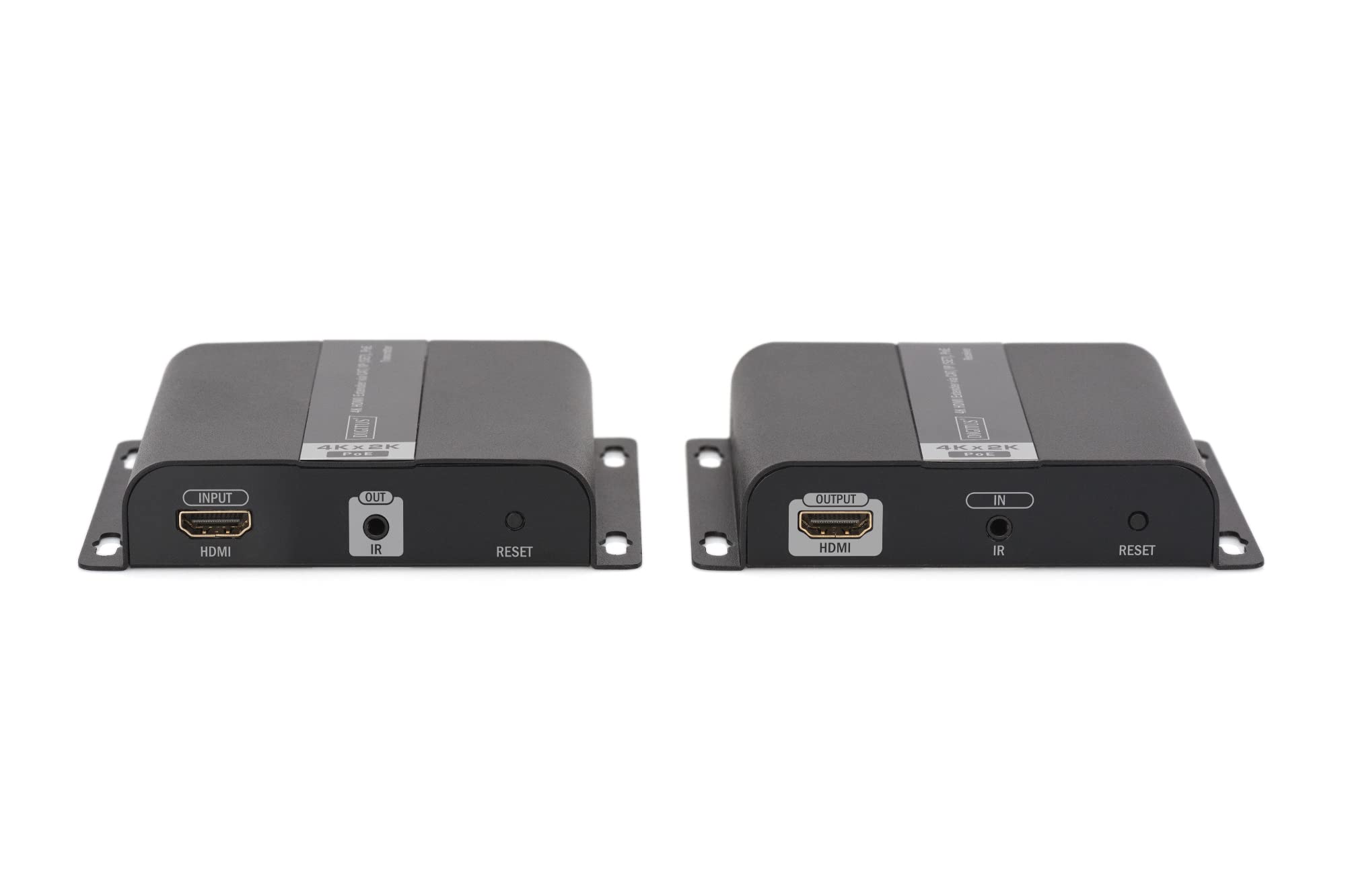 DIGITUS DS-55124 Estensore HDMI Splitter UHD 4K 30 Hz 120 m LAN Ethernet PoE IR Trasmettitore Ricevitore