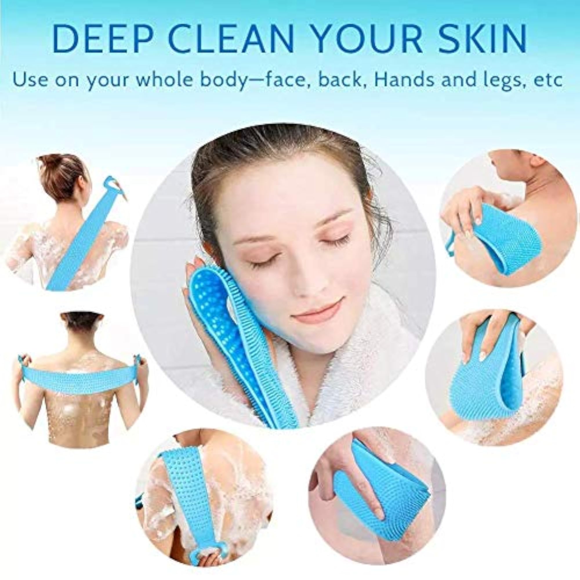 Silicone Body Scrubber for Exfoliating